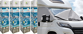 Isoval from Clairval: the multi-layer thermal insulation cover for campervans, cabovers, low-profile caravans and motorhomes.