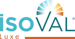 Logo für Isoval Luxe, die Thermoabdeckung von Clairval für Wohnmobile, Teilintegrierte, Alkovenmobile und Kastenwagen